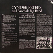 CYNDEE PETERS AND SANDVIK BIG BAND / Live In Concert Gospel Meets Jazz